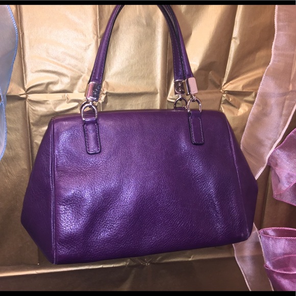 Coach’s Purple Leather Satchel/ updating - Picture 2 of 9